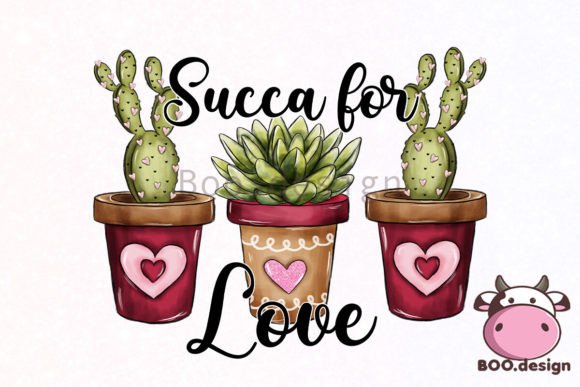 Download Succa for Love Cactus Valentine PNG - Cactus valentine Collection