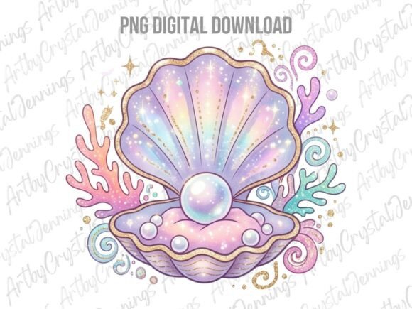 Download Iridescent Pearl Seashell PNG - Seashell Collection