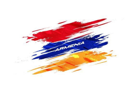 Download Armenia Flag with Brush Stroke Style - Premium Resources