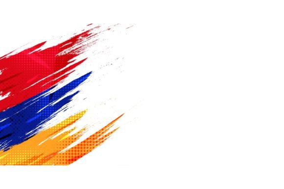Download Armenia Flag with Brush Stroke Style - Premium Resources