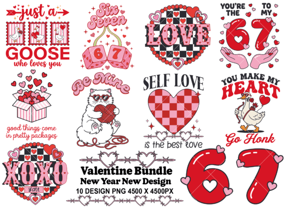 Download Valentine Cute Goose Love, 67 6 7 Bundle - Cute Collection