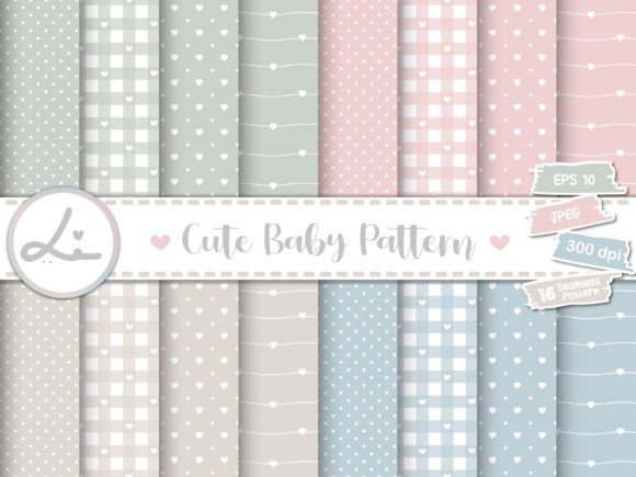 Download Cute Baby Pastel Digital Papers - Cute Collection