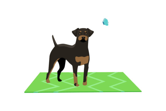 Download Dog Illustration with Cute Pose - Cute Collection